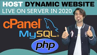 Host a Dynamic PHP Website with MySQL Database on Server using Cpanel in Hindi in 2020