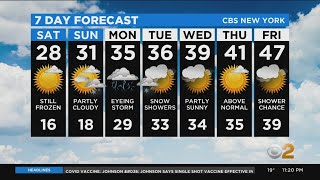 New York Weather: CBS2 1/29 Nightly Forecast at 11PM