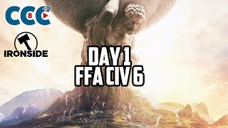 CIV 6 MP CASTING [EN] CCC8 | FFA | Opening Game | Co-Cast with OnSpotTV