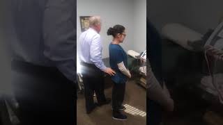 The primitive reflexes examination.