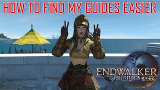 Final Fantasy XIV - How to find My Guides made easier for Endwalker