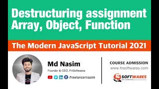 029 | Destructuring assignment Array, Object | The Modern JavaScript Tutorial