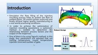 Effect of Injection moulding  parameters  on fill time moldflow simulation software.