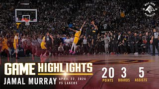 Jamal Murray Full Game Highlights vs. Lakers 🎥