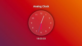 Analog Clock using HTML, CSS & JavaScript | Sleek Modern UI | Web Development Project