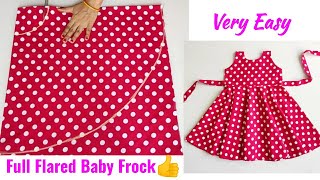 Full Flared Umbrella Cut Baby Frock Cutting and Stitching