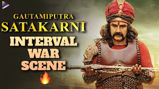 Gautamiputra Satakarni Movie Interval War Scene | Balakrishna | Shriya | Krish | Telugu FilmNagar