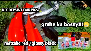 DIY REPAINT FAIRINGS TUTORIAL|USING BOSNY