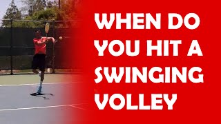 When To Hit A Swing Volley | SWING VOLLEY