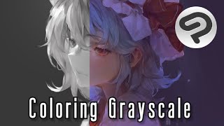 Grayscale Coloring Speedpaint - Clip Studio Paint Tutorial