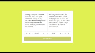 Create Your Own Language Translator with HTML, CSS, and JavaScript || Mr Code Box