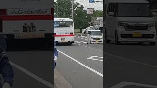 名鉄バスのいすゞOEM車である日野ブルーリボンハイブリッドを撮影したこと　２０２４年７月２０日撮影