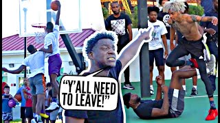 Streetball Legend GETS HEATED vs Ballislife Squad!! They CALLED US OUT So We SHUT THE PARK DOWN!