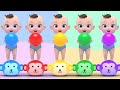 Color Song! | Five Little Monkeys Jumping On The Bed | Nursery Rhymes Baby & Kids Songs