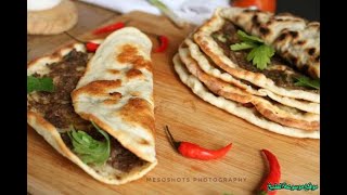 طريقة تحضير اللحم بالعجين التقليدي في المنزل  How to Make Traditional Lahmacun at Home