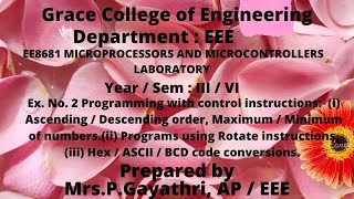 GRACE COE - EEE-EX 2 i . program-MPMC LAB
