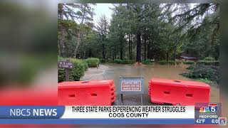 Three state parks experiencing weather struggles in Coos County