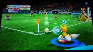 Mario & Sonic Rio 2016 Team Dr. Eggman Loses To Team Peach in Football