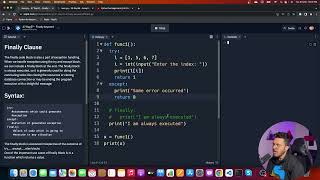 Finally keyword in Python Python Tutorial Day #37
