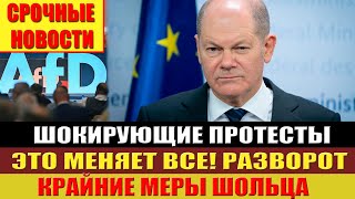 Германия в огне: протесты, Шольц и АдГ на старте выборов! Срочные новости!