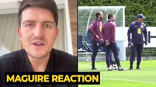 Harry Maguire angry reaction as Southgate DROPS him from England EURO squad | Man Utd News