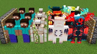 all mutant wardens and Herobrine and x1000 iron golems combined