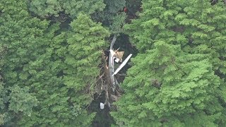 グライダー墜落１人死亡 福島市の山林、１人救助