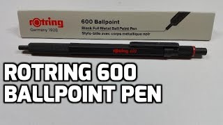 rOtring 600 Ballpoint Pen Unboxing and Review