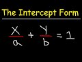 Linear Equations - The Intercept Form - Algebra