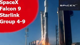 SpaceX Falcon 9 Block 5 | Starlink Group 4-9 #Shorts