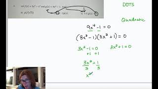 Coach Fred's Alg 2 ~ Using functions notation with factoring