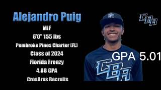 Upcoming Baseball Prospect- Alejandro Puig - SS - GPA 5.01