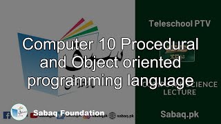 Computer 10 Procedural and Object oriented programming language, Computer Science Lecture | Sabaq.pk