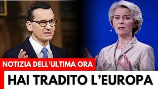 BUFERA AL PARLAMENTO UE! Deputato polacco DISTRUGGE Von der Leyen: Bruxelles trema!