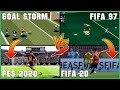 FIFA vs PES evolution [1996 - 2020]