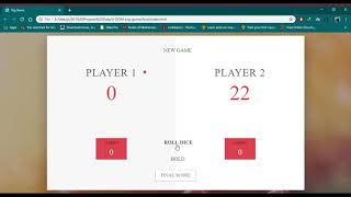 Simple Pig game using JavaScript HTML CSS