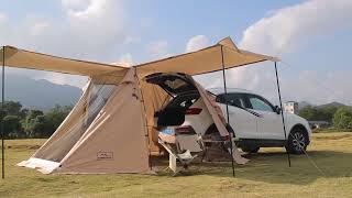 Experience the Great Outdoors with Cool SUV Tent for Camping | Tailgate Tent for Car