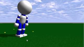 ODE(open dynamics engine) sample robot test