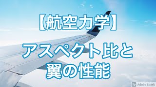 【航空力学】アスペクト比と翼の性能