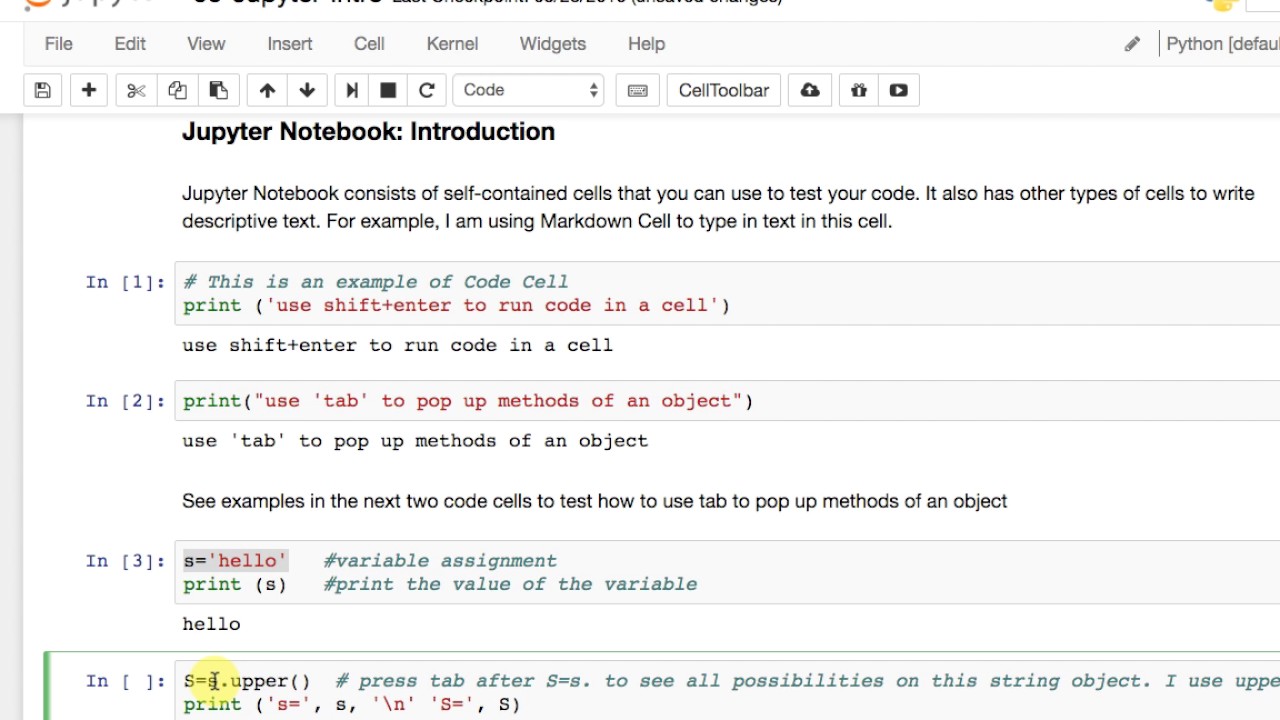 Jupyter Notebook Tutorial Introduction To Jupyter