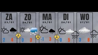 MooyZo weerpraatje zaterdag 23 januari