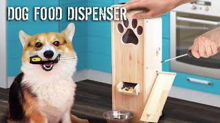 Как сделать диспенсер для собачьего корма // DIY a dog food dispenser - A gift for a cute Corgi