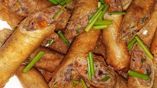 The Real Lumpia Shanghai Chinese Style Juicy Delicious!!