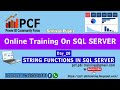 DAY20 STRING FUNCTIONS IN SQL SERVER||CHARINDEX||SUBSTRING