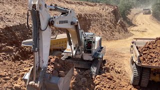 Liebherr 984 Excavator Loading Caterpillar 777 Dumpers - Sotiriadis/Labrianidis Mining Works