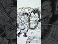 Speed Drawing Stickman Goku vs Vegeta😳 #anime#drawing#viral#shorts