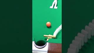 AMAZING Pool Trick Shots with Dominoes! #Shorts