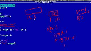 string copy using pointer variable in c language