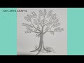 How to draw the Realistic Tree Pencil Sketch step by step for beginners / SKN Arts & Crafts