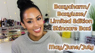 BOXYCHARM | BOXYLUXE | LIMITED EDITION SKIN CARE BOX!!! | SPOILERS GALORE | May/June/July